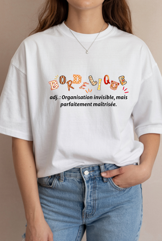 T-shirt « Bordélique » coupe oversize créé par Céline Studio Création