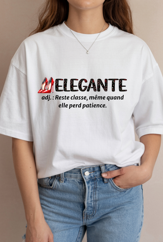 T-shirt « Elégante » coupe oversize créé par Céline Studio Création