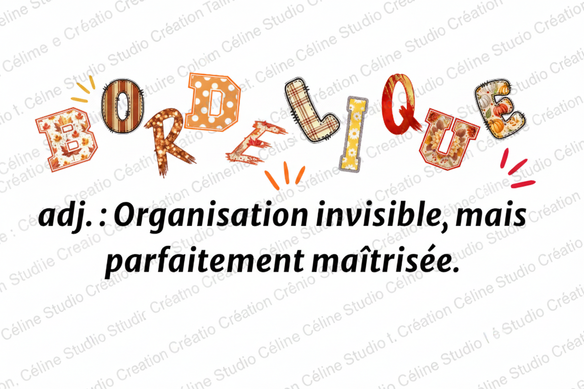 Détail du design Bordélique sur T-shirt
