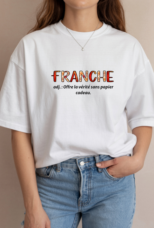 T-shirt « Franche » coupe oversize créé par Céline Studio Création
