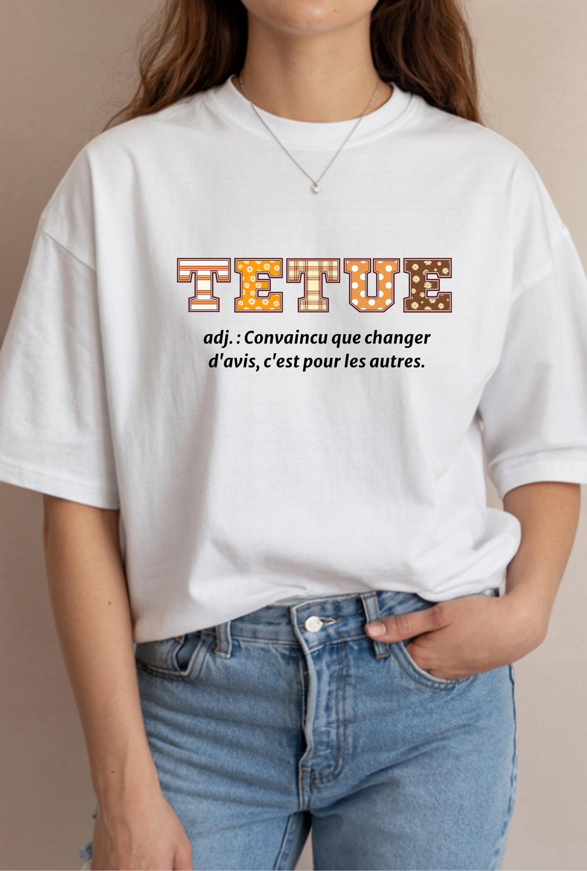 T-shirt « Têtue » coupe oversize créé par Céline Studio Création
